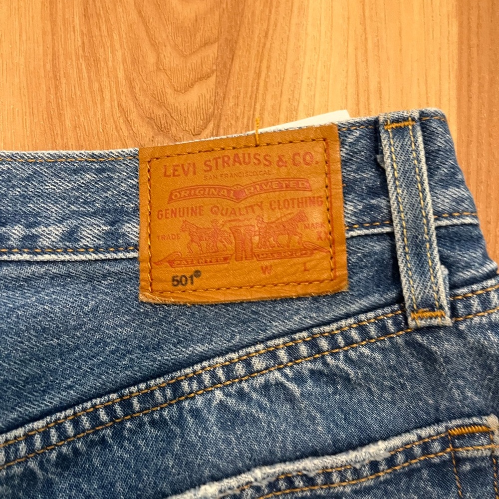 Levi’s 501 dark wash denim jeans
